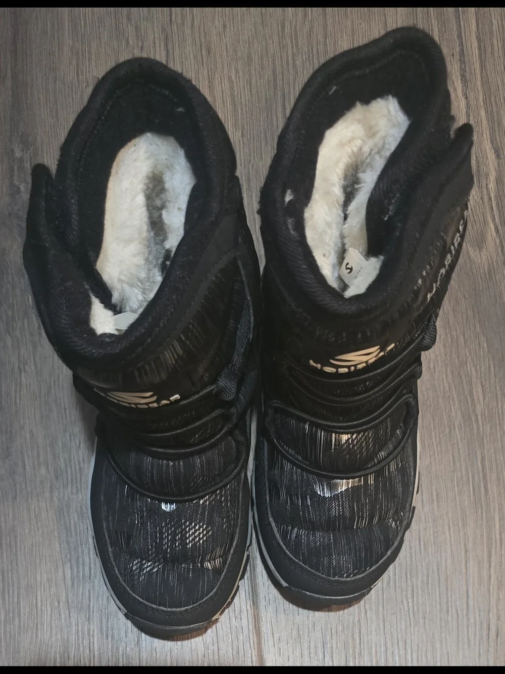 Hobibear Kids Toddler Black Winter Boots Size 7/24